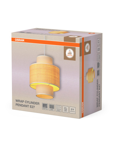 LAMPA WISZĄCA DECOR WRAP CYLINDER PENDANT E27 