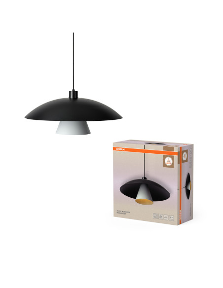 LAMPA WISZĄCA DECOR FLYING MUSHROOM PEND E27 BK 