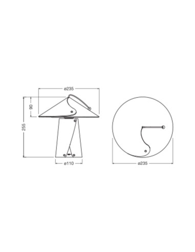 LAMPA STOŁOWA/BIURKOWA DECOR FLIP MOBILE TABLE3.5WTOUCHDIM 