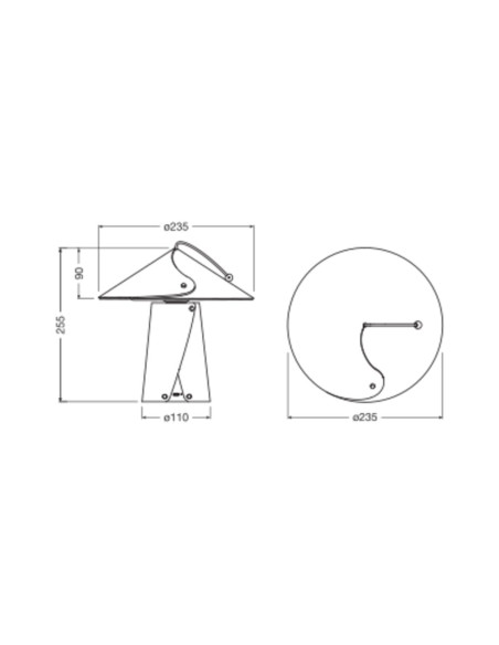 LAMPA STOŁOWA/BIURKOWA DECOR FLIP MOBILE TABLE3.5WTOUCHDIM 