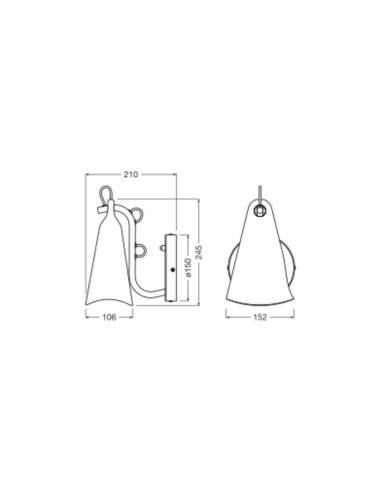 KINKIET DECOR BELL WALL PCR E27 