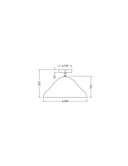 LAMPA NATYNKOWA DECOR LOTUS LEAF CEILING E27 WT 