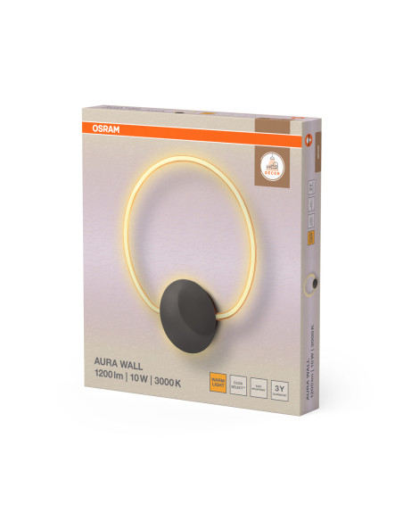 KINKIET DECOR AURA WALL 10W 830 CLICK SEL 
