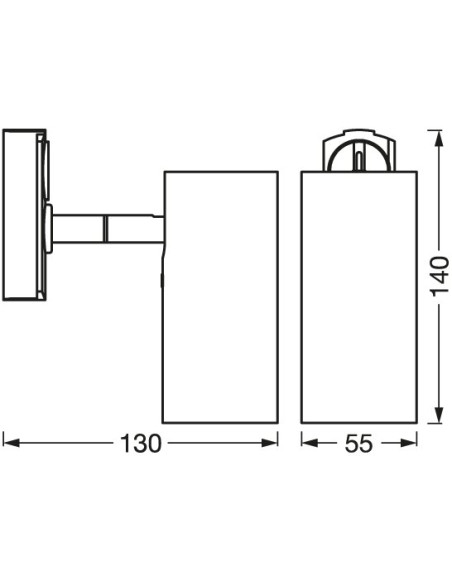 OPRAWA DO SZYNOPRZEWODÓW TRACKLIGHT SPOT CYLINDER BK GU10 