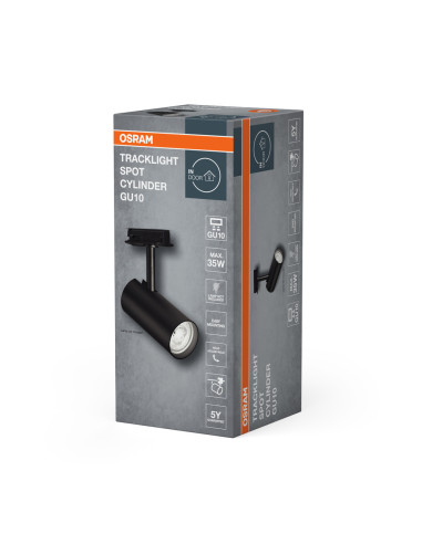 OPRAWA DO SZYNOPRZEWODÓW TRACKLIGHT SPOT CYLINDER BK GU10 