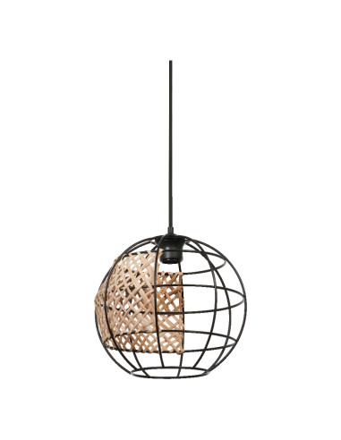 LAMPA WISZĄCA DECOR CAGE GLOBE PENDANT E27 BK 