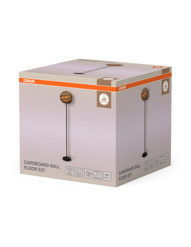 LAMPA PODŁOGOWA DECOR CARDBOARD BALL FLOOR E27 