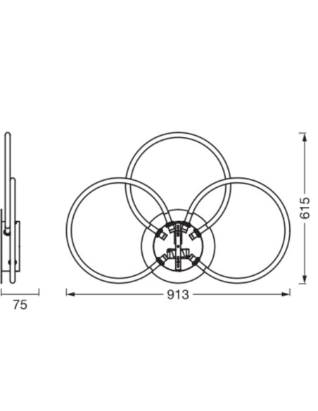 LAMPA NATYNKOWA DECOR AURA CEILING 24W830 CLICK DIM 