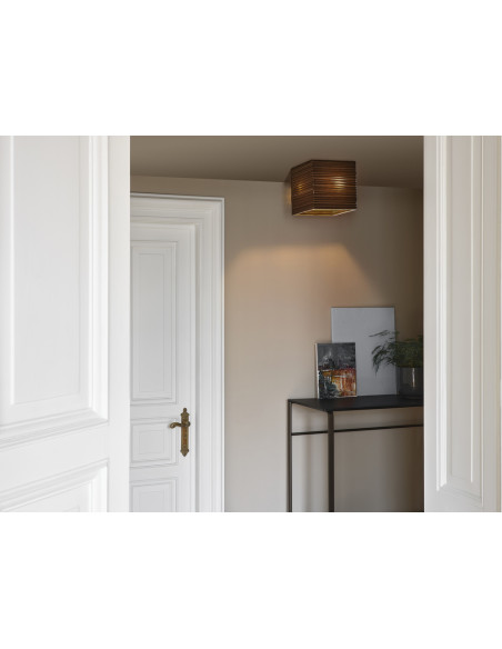 LAMPA NATYNKOWA DECOR CARDBOARD SQUARE CEILING E27 
