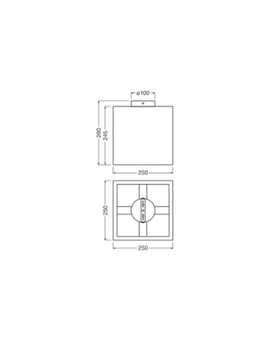 LAMPA NATYNKOWA DECOR CARDBOARD SQUARE CEILING E27 