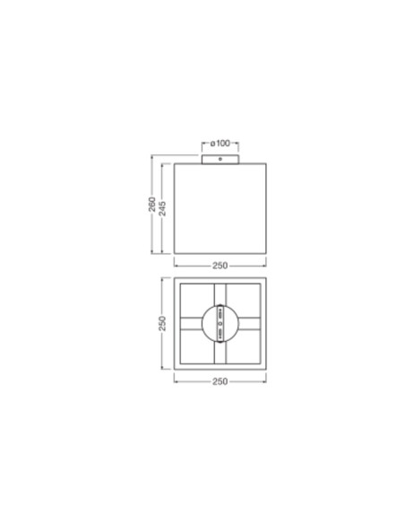 LAMPA NATYNKOWA DECOR CARDBOARD SQUARE CEILING E27 
