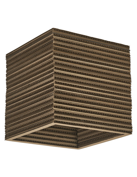 LAMPA NATYNKOWA DECOR CARDBOARD SQUARE CEILING E27 