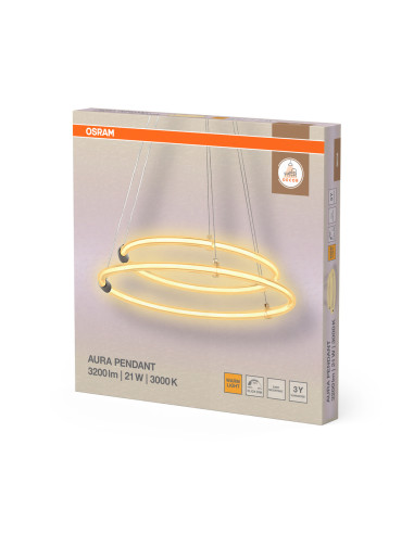 LAMPA WISZĄCA DECOR AURA 2XPEND 18W 830 CLICK DIM 