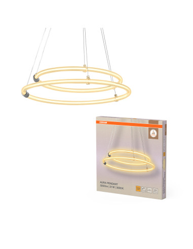 LAMPA WISZĄCA DECOR AURA 2XPEND 18W 830 CLICK DIM 