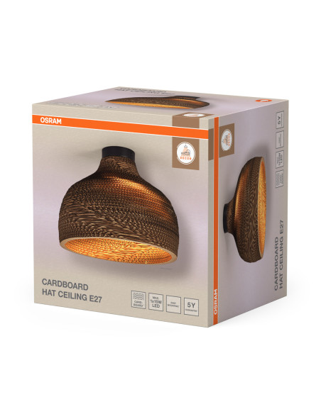 LAMPA NATYNKOWA DECOR CARDBOARD HAT CEILING E27 