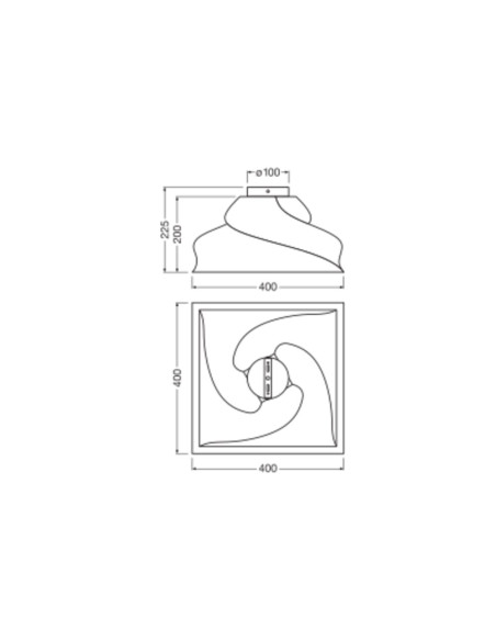 LAMPA NATYNKOWA DECOR CARDBOARD SQUARE CLG TURN E27 