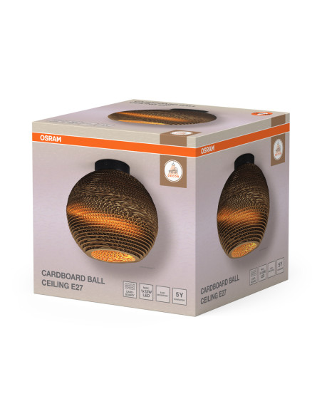 LAMPA NATYNKOWA DECOR CARDBOARD BALL CEILING E27 