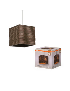 LAMPA WISZĄCA DECOR CARDBOARD SQUARE PENDANT E27 