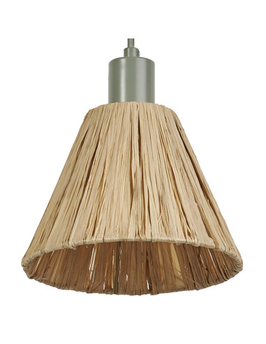 LAMPA WISZĄCA DECOR RAFFIA PENDANT 1XE27 GN 