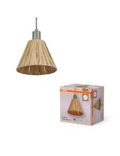 LAMPA WISZĄCA DECOR RAFFIA PENDANT 1XE27 GN 