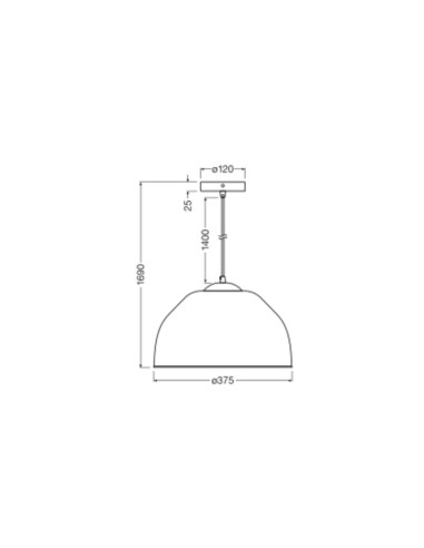 LAMPA WISZĄCA DECOR CAMEL BELL PENDANT E27 WT 