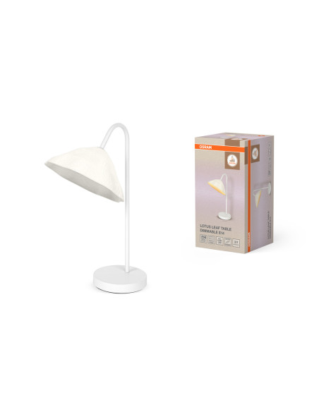 LAMPA STOŁOWA/BIURKOWA DECOR LOTUS LEAF TABLE DIM E14 WT 