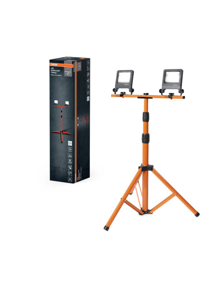 NAŚWIETLACZ LED NA STATYWIE LED WORKLIGHT 2X20W 840 TRIPOD 