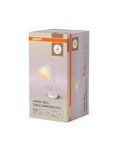 LAMPA STOŁOWA/BIURKOWA DECOR CAMEL BELL TABLE DIM E14 WT 