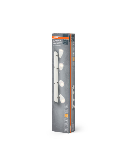 LAMPA NATYNKOWA LED SPOT PEAR 600MM4X4.3W827 GU10WT 