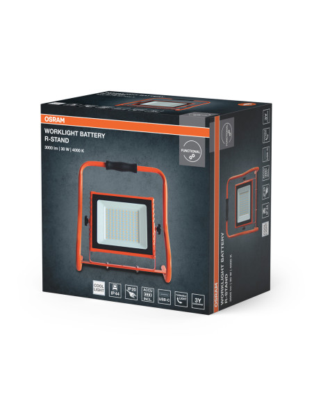 NAŚWIETLACZ LED PRZENOŚNY LED WORKLIGHT BATTERY 30W 840 R-ST 
