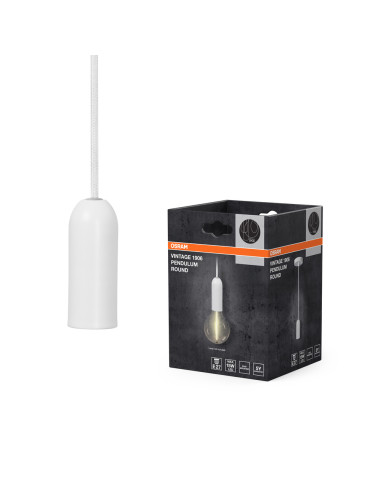 LAMPA WISZĄCA VintagE 1906® PEnduLum ROUND E27 WhitE 
