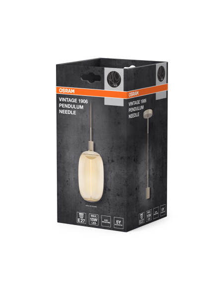 LAMPA WISZĄCA 1906 PENDULUM NEEDLE E27 BG 