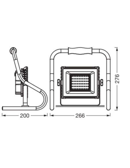NAŚWIETLACZ LED PRZENOŚNY LED WORKLIGHT BATTERY 20W 840 R-ST 