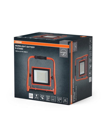 NAŚWIETLACZ LED PRZENOŚNY LED WORKLIGHT BATTERY 20W 840 R-ST 