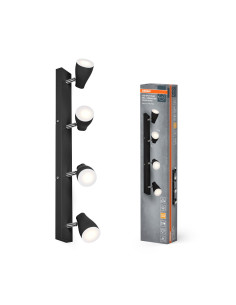 LAMPA NATYNKOWA LED SPOT PEAR 600MM4X4.3W827 GU10BK 