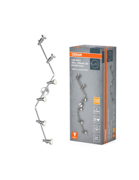 LAMPA NATYNKOWA LED SPOT 6X2,6W 230V GU10          