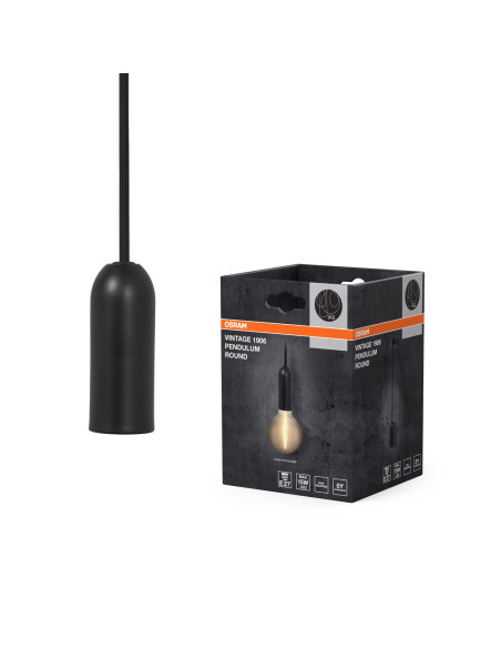 LAMPA WISZĄCA VintagE 1906® PEnduLum ROUND E27 Black 