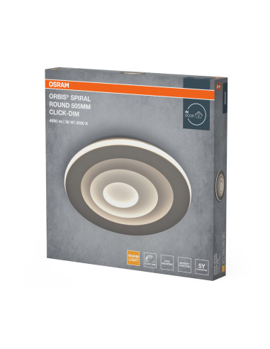 PLAFON ORBIS SPIRAL RD 505 42W 830CLDIM GR 