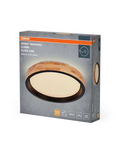 PLAFON ORBIS MARIANO 410 24W830CLICKD WDBK 