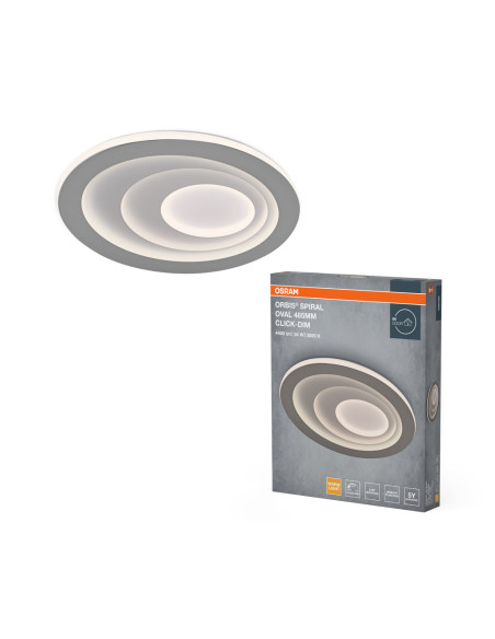 PLAFON ORBIS SPIRAL OV 485 37W830 CLDIM GR 
