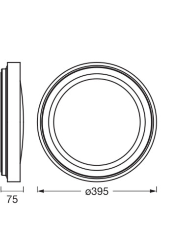 PLAFON ORBIS GLORIE 400MM 24W 830CLICKD WD 