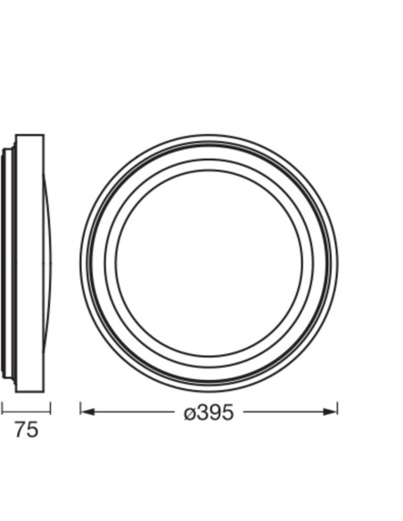 PLAFON ORBIS GLORIE 400MM 24W 830CLICKD WD 