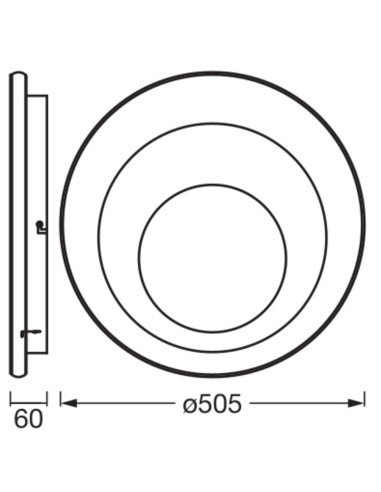 PLAFON ORBIS SPIRAL RDCL505 42W830CLDIM GR 