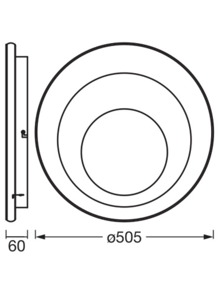 PLAFON ORBIS SPIRAL RDCL505 42W830CLDIM GR 