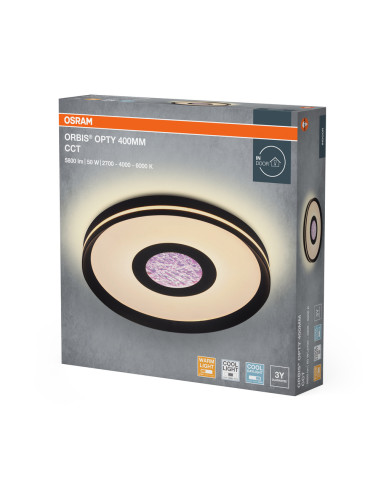 PLAFON ORBIS OPTY 400MM 50W CCT WT        