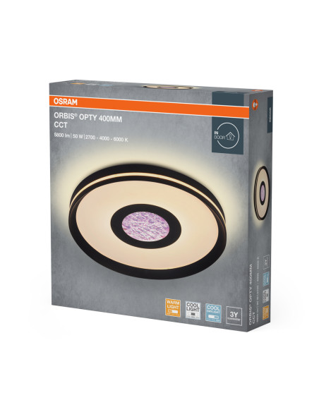 PLAFON ORBIS OPTY 400MM 50W CCT WT        