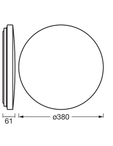 PLAFON ORBIS BRUSH 380MM 40W CCT WT       