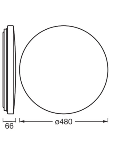 PLAFON ORBIS BRUSH 490MM 50W CCT WT       