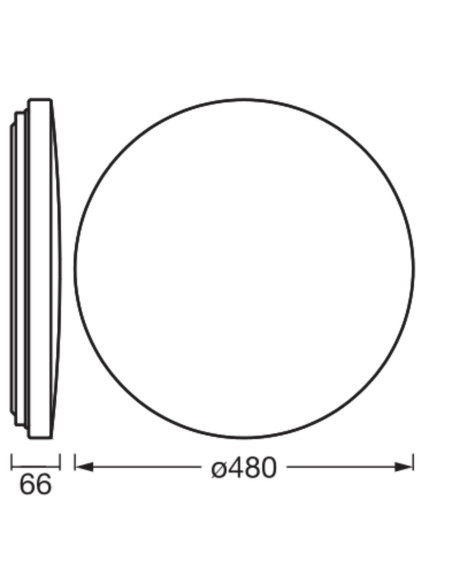 PLAFON ORBIS BRUSH 490MM 50W CCT WT       