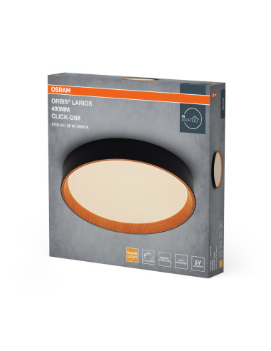 PLAFON ORBIS LARIOS 490 36W 830CLICKD WDBK 